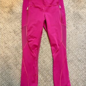 Lululemon Pink Cropped Athletic Leggings